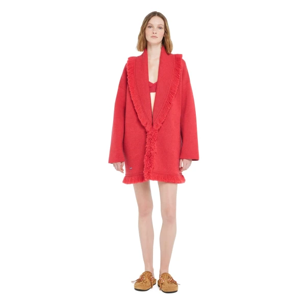 Alanui Finest Cardigan in Rosy Spike