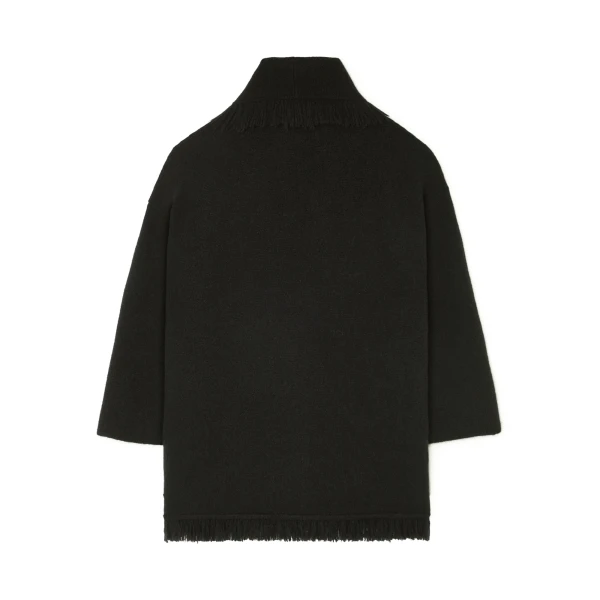 Alanui Finest Cashmere Silk Cardigan in Black