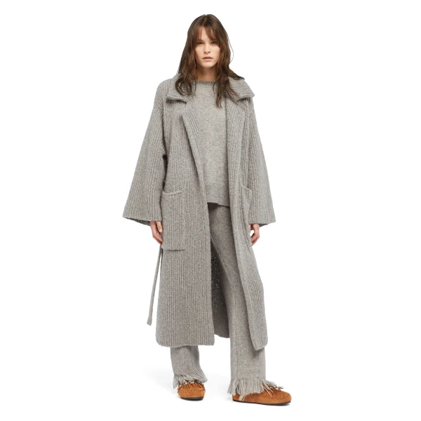 Alanui Finest Coat in Coco Grey