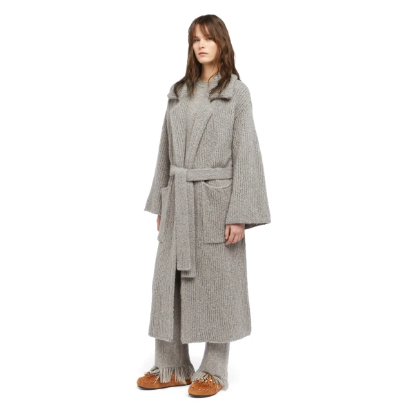 Alanui Finest Coat in Coco Grey