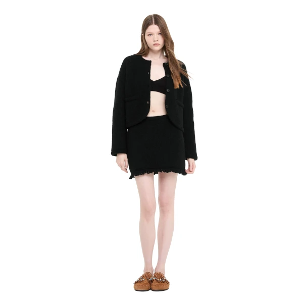 Alanui Finest Mini Skirt in Black