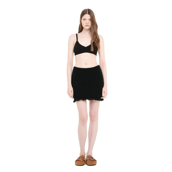 Alanui Finest Mini Skirt in Black