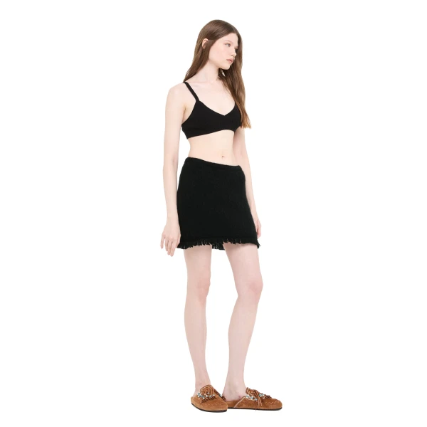 Alanui Finest Mini Skirt in Black