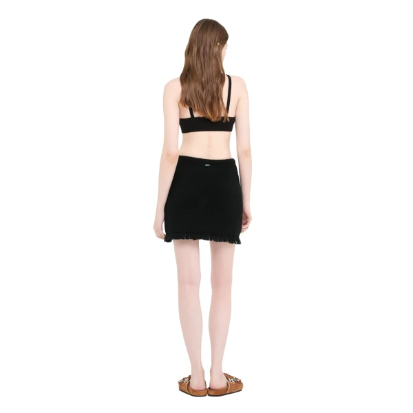 Alanui Finest Mini Skirt in Black