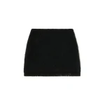 Alanui Finest Mini Skirt in Black | Mini Skirts | Coveti