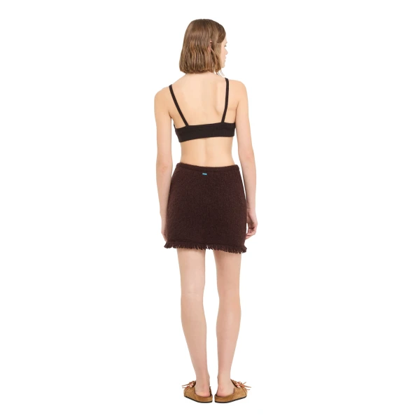 Alanui Finest Mini Skirt in Coffee