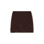 Alanui Finest Mini Skirt in Coffee | Mini Skirts | Coveti