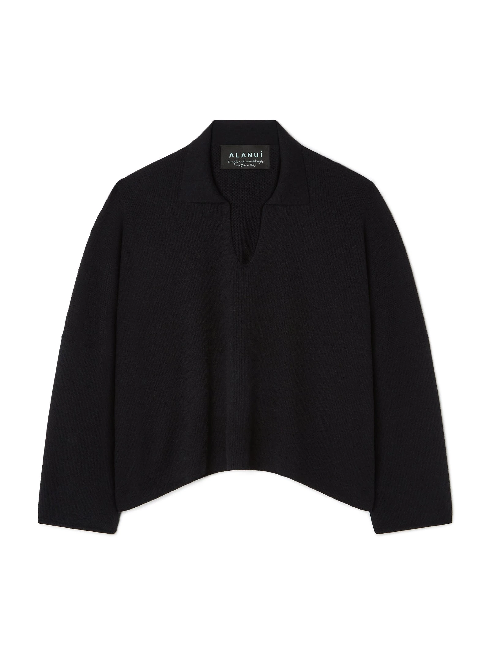 Alanui Finest Polo in Black Alanui Finest Polo in Black | Long Sleeve | Coveti