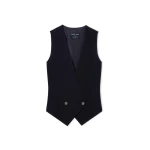 Alanui Giorgio Armani for Alanui Waistcoat in Navy | Vests | Coveti