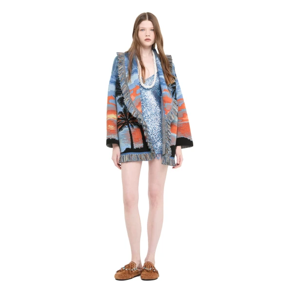 Alanui Hawaiian Sunset Cardigan in Onda Multicolour