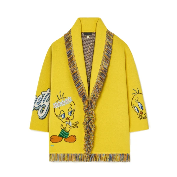 Hula Tweety Cardigan in Yellow Multicolour