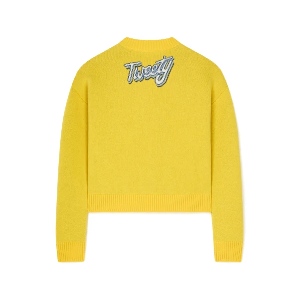 Alanui Hula Tweety Sweater in Yellow Multicolour