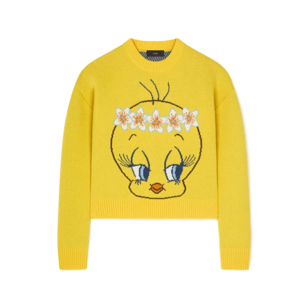 Hula Tweety Sweater in Yellow Multicolour