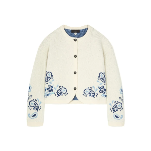 Island Roots Foulard Jacket in Chalk and Onda