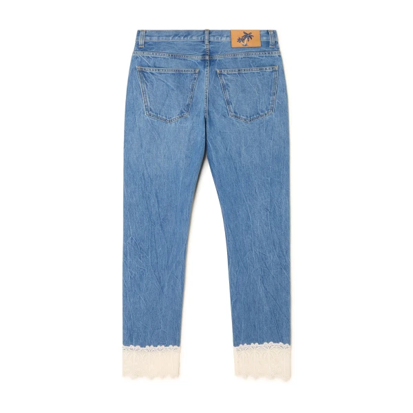 Alanui Romance Regular Denim Pants in Medium Wash