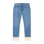 Alanui Romance Regular Denim Pants in Medium Wash | Denim | Coveti