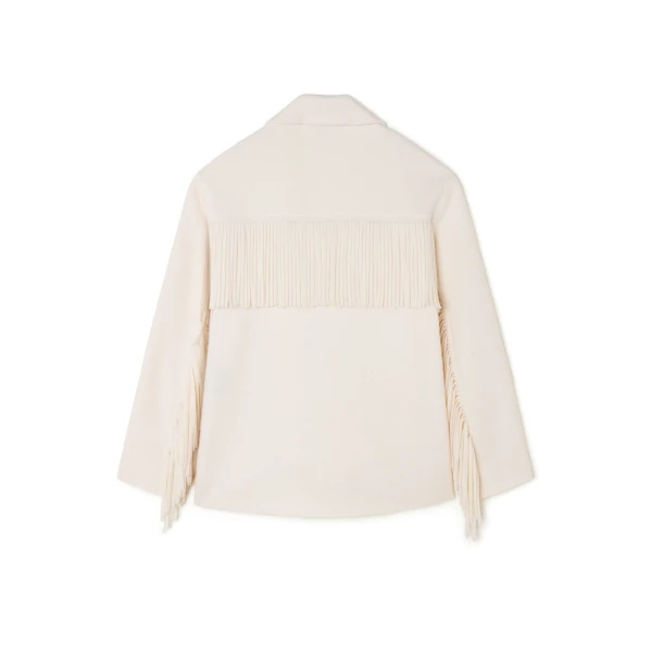 Alanui Spirit Of The West Jacket in Chalk