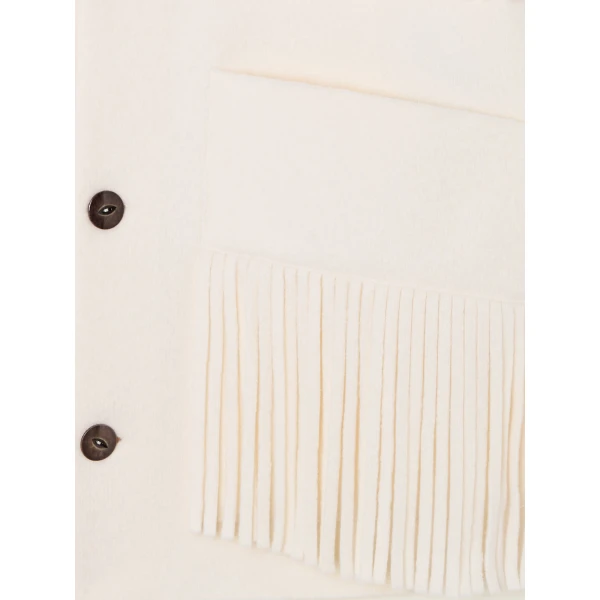 Alanui Spirit Of The West Jacket in Chalk