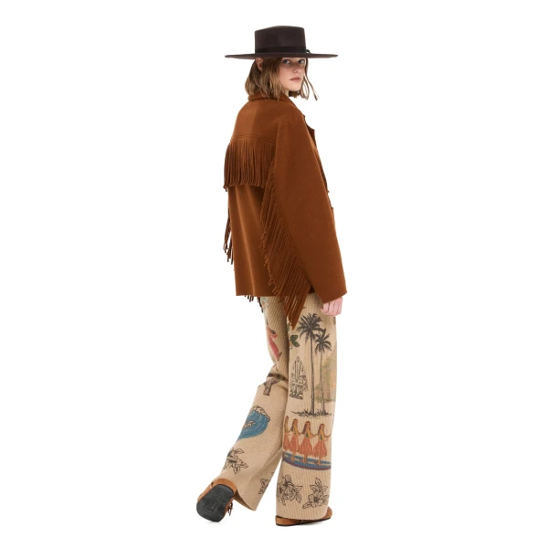 Alanui Spirit Of The West Jacket in Tabacco