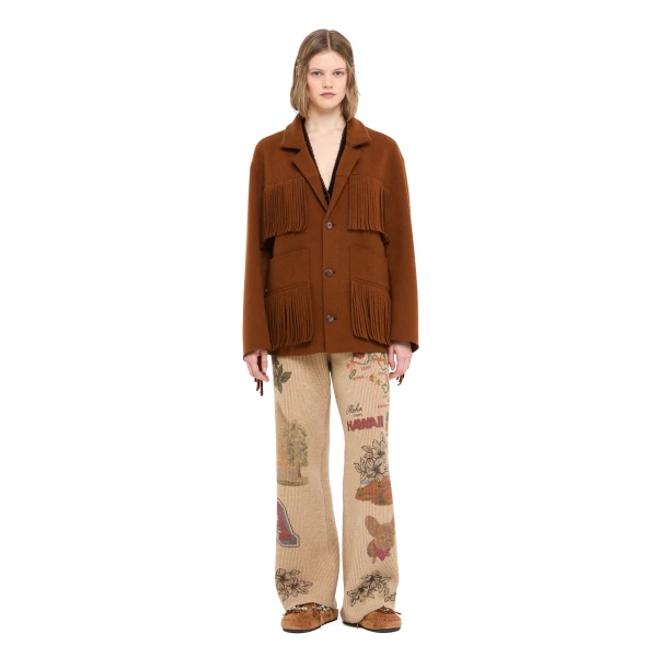Alanui Spirit Of The West Jacket in Tabacco