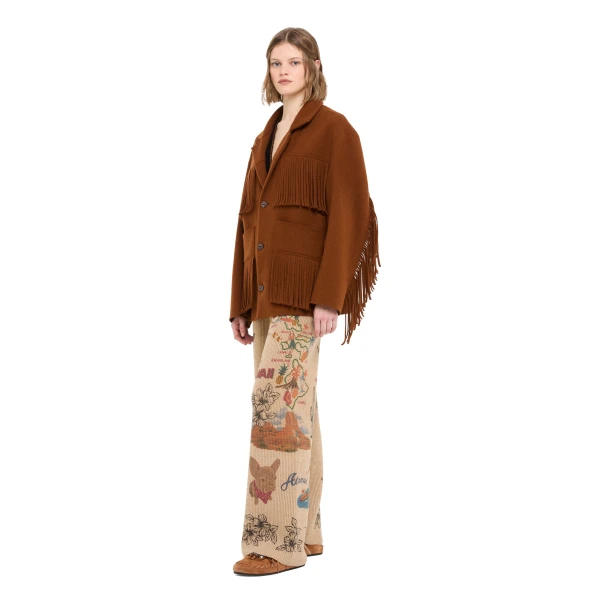 Alanui Spirit Of The West Jacket in Tabacco