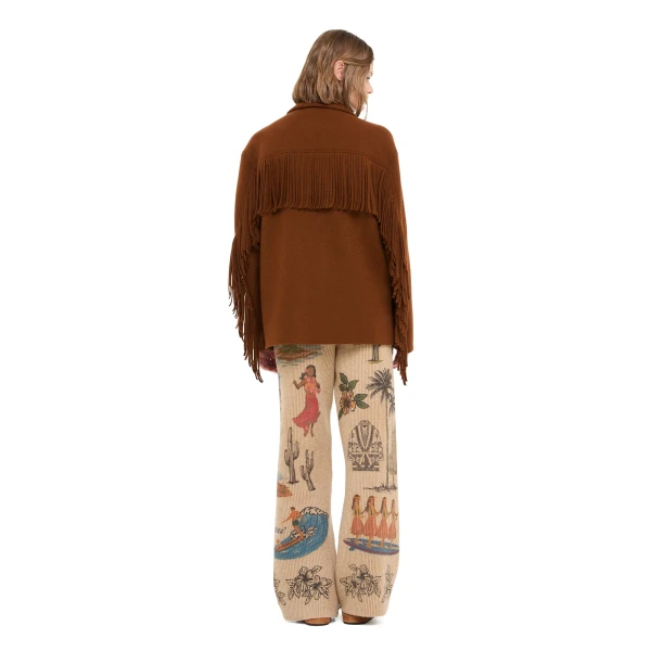 Alanui Spirit Of The West Jacket in Tabacco