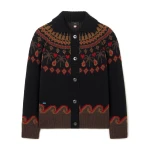 Alanui Sweet Winter Jacket in Black Multicolour | Jackets | Coveti