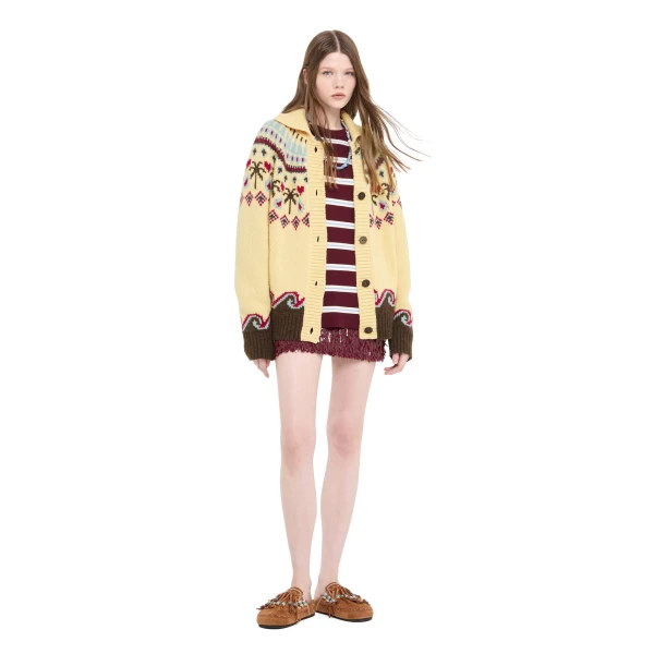 Alanui Sweet Winter Jacket in Sunlight Multicolour