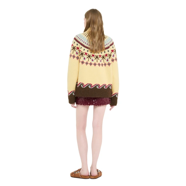 Alanui Sweet Winter Jacket in Sunlight Multicolour