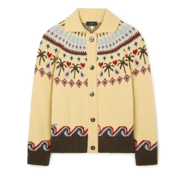 Alanui Sweet Winter Jacket in Sunlight Multicolour | Jackets | Coveti