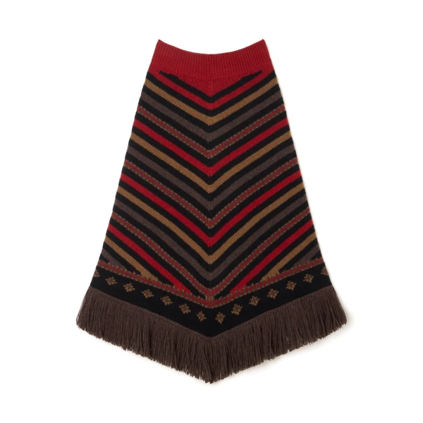 Alanui Sweet Winter Skirt in Black Multicolour