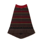 Alanui Sweet Winter Skirt in Black Multicolour | Midi Skirts | Coveti