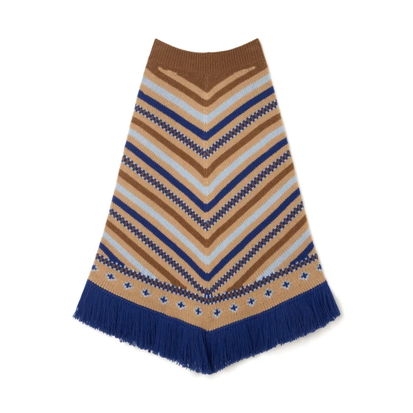 Alanui Sweet Winter Skirt in Camel Multicolour