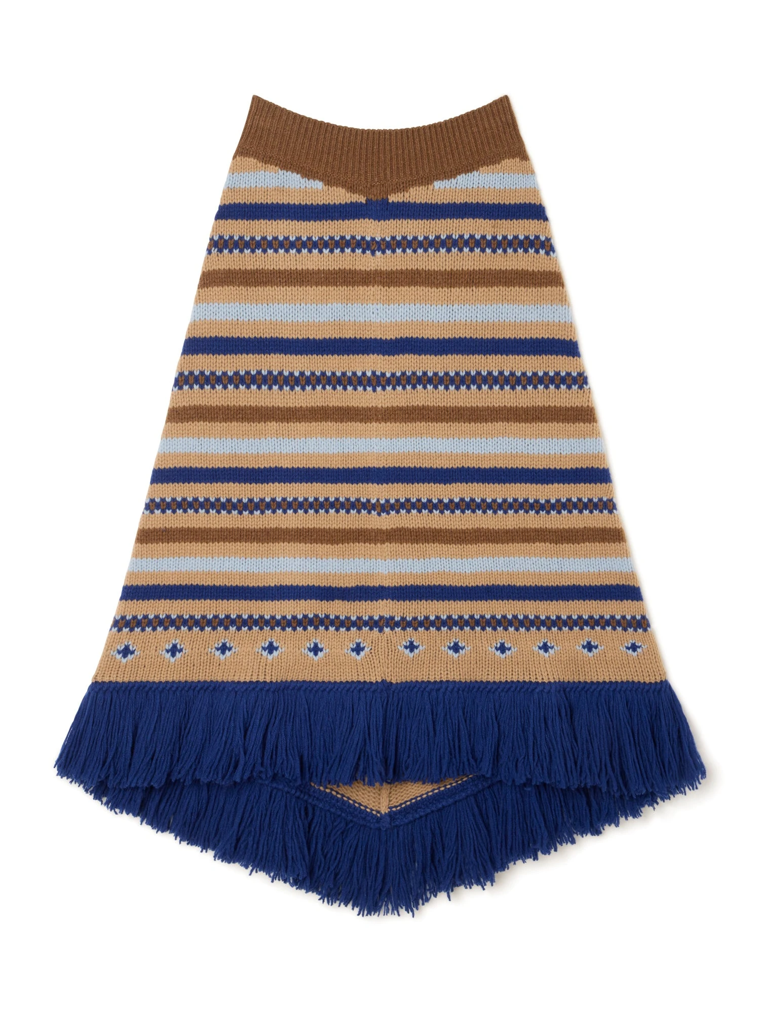 Alanui Sweet Winter Skirt in Camel Multicolour Alanui Sweet Winter Skirt in Camel Multicolour | Midi Skirts | Coveti