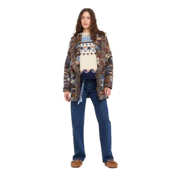 Alanui Sweet Winter Sweater in Chalk Multicolour