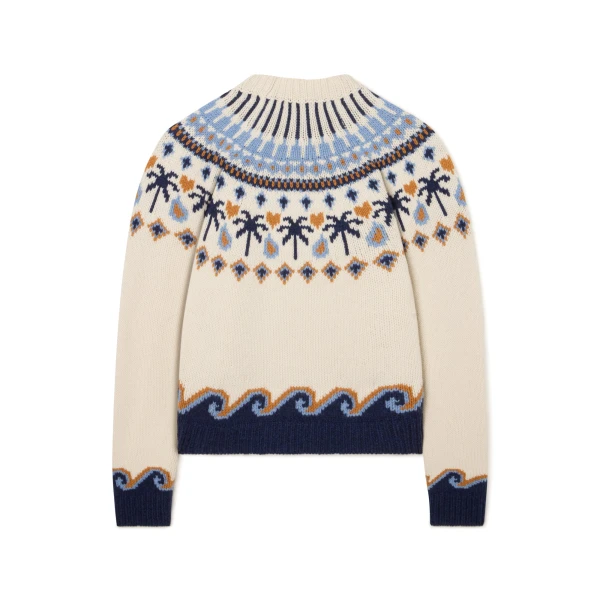 Alanui Sweet Winter Sweater in Chalk Multicolour