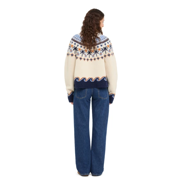 Alanui Sweet Winter Sweater in Chalk Multicolour