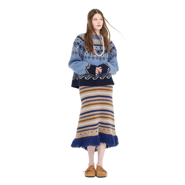 Alanui Sweet Winter Sweater in Onda Multicolour
