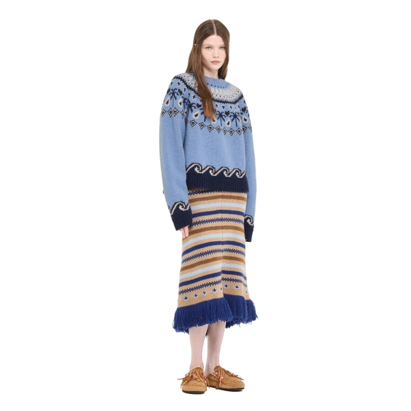 Alanui Sweet Winter Sweater in Onda Multicolour
