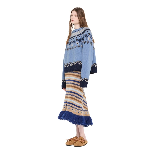 Alanui Sweet Winter Sweater in Onda Multicolour