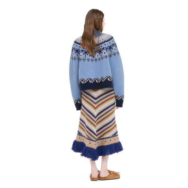 Alanui Sweet Winter Sweater in Onda Multicolour