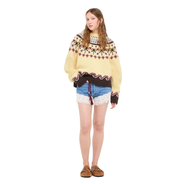 Alanui Sweet Winter Sweater in Sunlight Multicolour