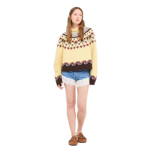 Alanui Sweet Winter Sweater in Sunlight Multicolour