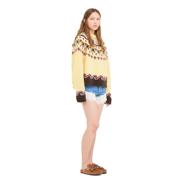 Alanui Sweet Winter Sweater in Sunlight Multicolour