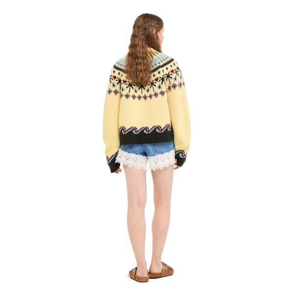 Alanui Sweet Winter Sweater in Sunlight Multicolour