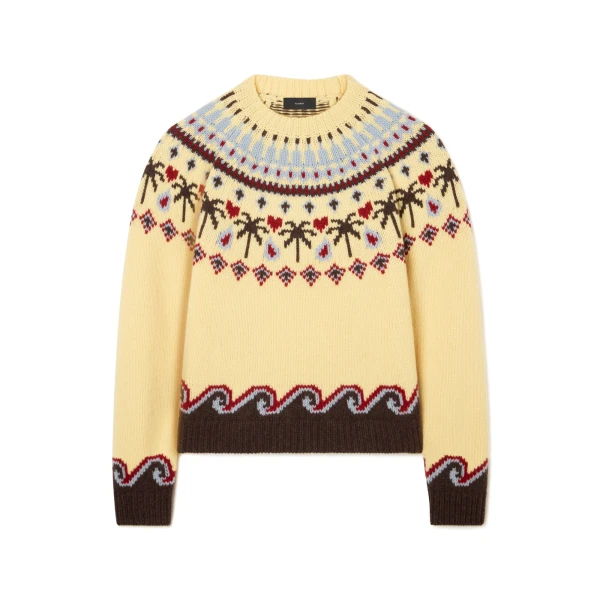 Alanui Sweet Winter Sweater in Sunlight Multicolour | Sweaters | Coveti