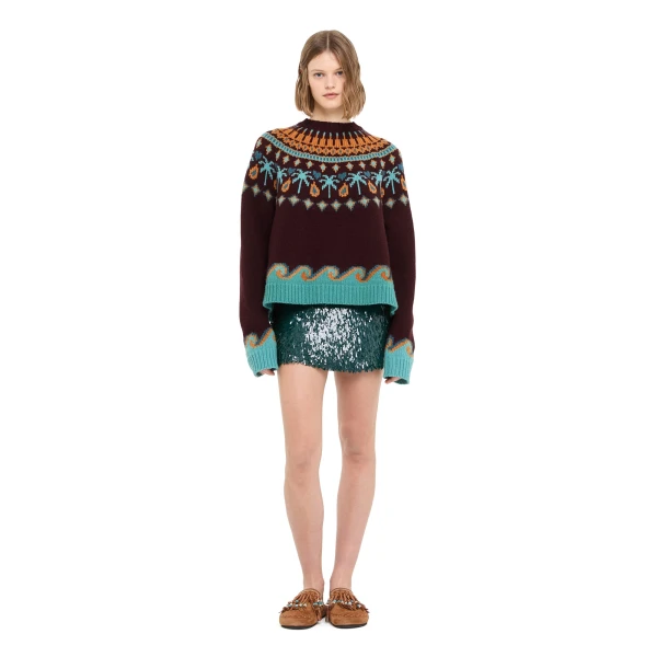 Alanui Sweet Winter Sweater in Vermouth Multicolour