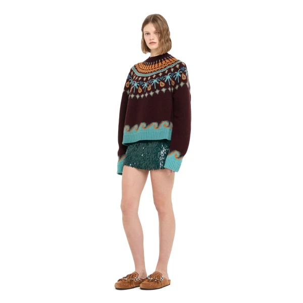 Alanui Sweet Winter Sweater in Vermouth Multicolour