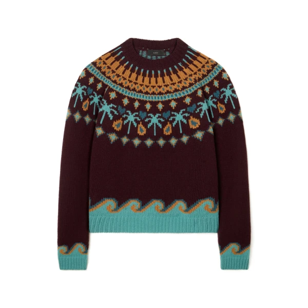 Alanui Sweet Winter Sweater in Vermouth Multicolour | Sweaters | Coveti