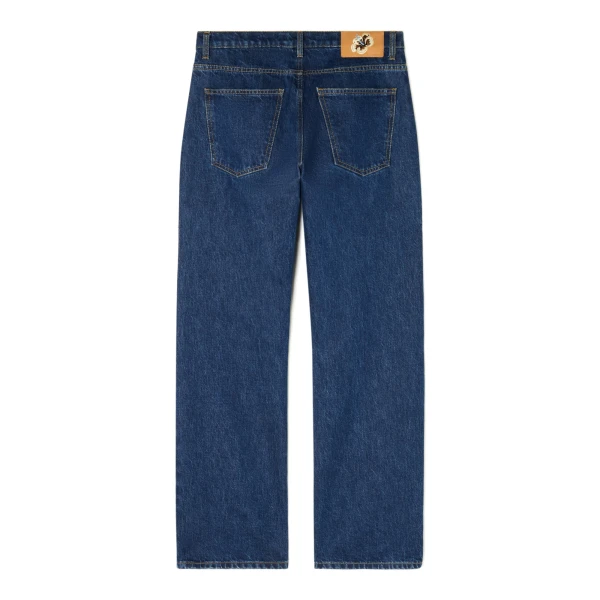 Alanui Tex-Hawaii Roundtrip Regular Denim Pants in Medium Wash